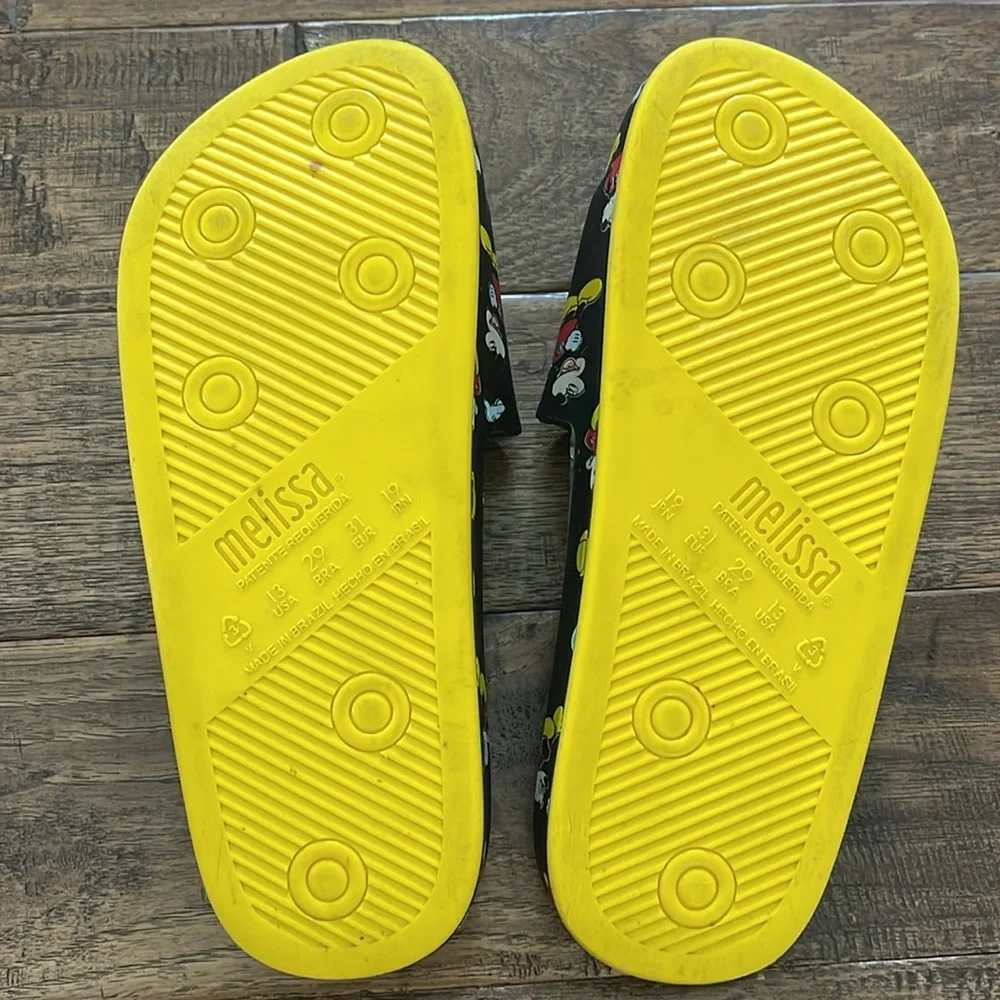 Mini Melissa Disney Mickey Beach Slide Sandals size 13