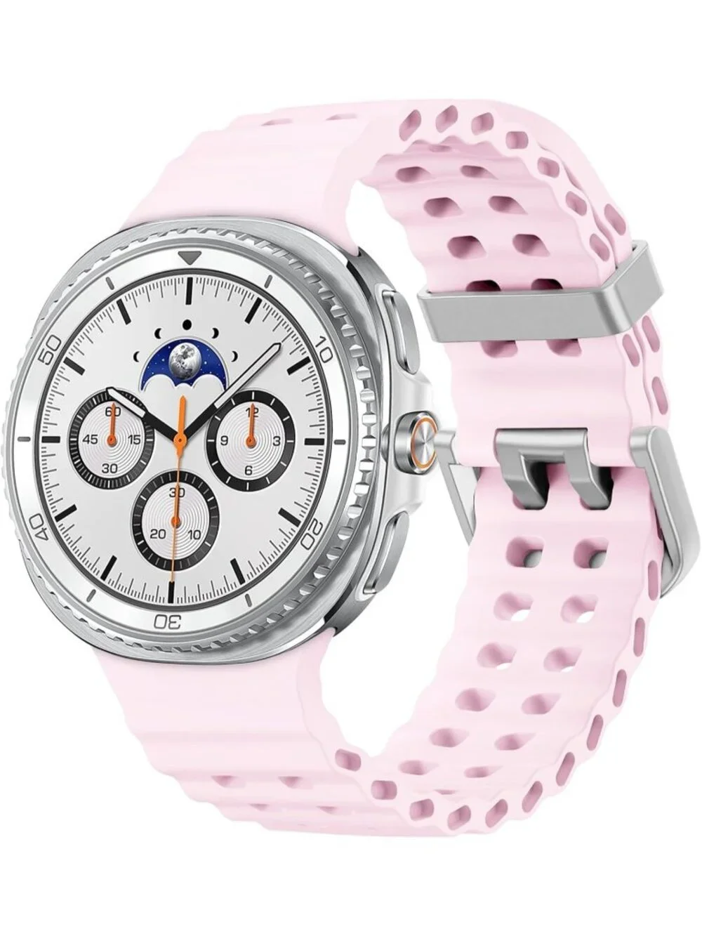 Unisex Pink Analog Quartz Breathable Marine Replacement Samsung Galaxy Watch