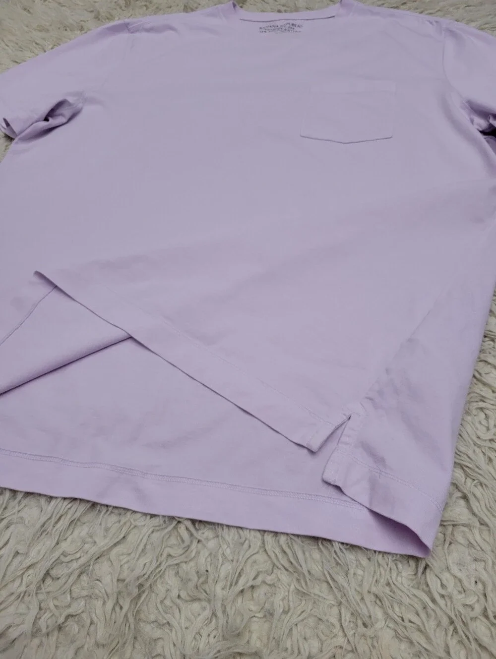 Banana Republic Authentic Tee Shirt Supima Cotton Lavender Sz XL