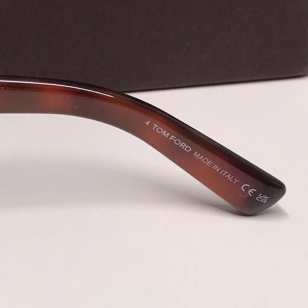 New Authentic Tom Ford Women's Gradient Brown Sunglasses TF1117 53p