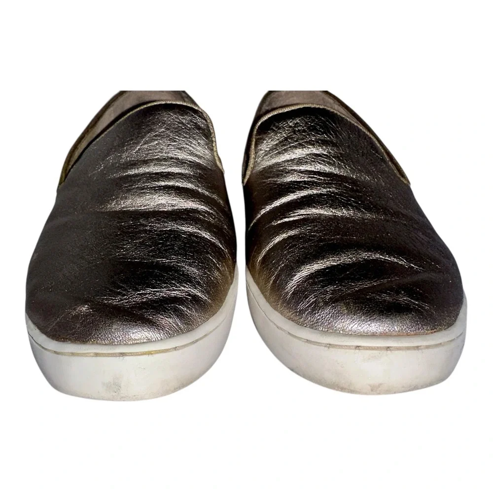 Birdies The Swift Metallic Gold Slip‎ On Sneakers Women's Size 8.5