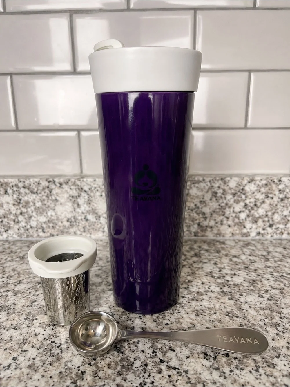 Starbucks Teavana Purple Tea Infuser Travel Tumbler Mug