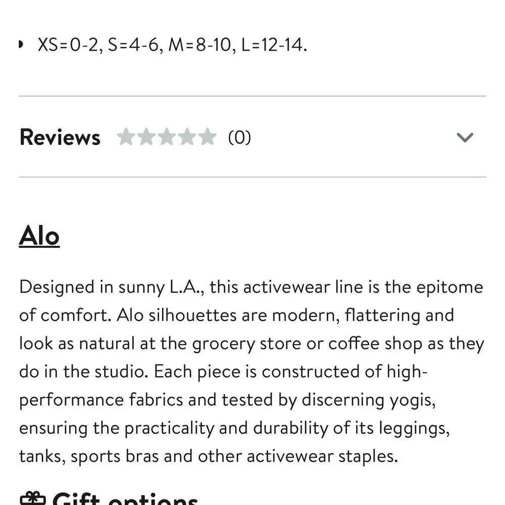 ALO Yoga this gorgeous