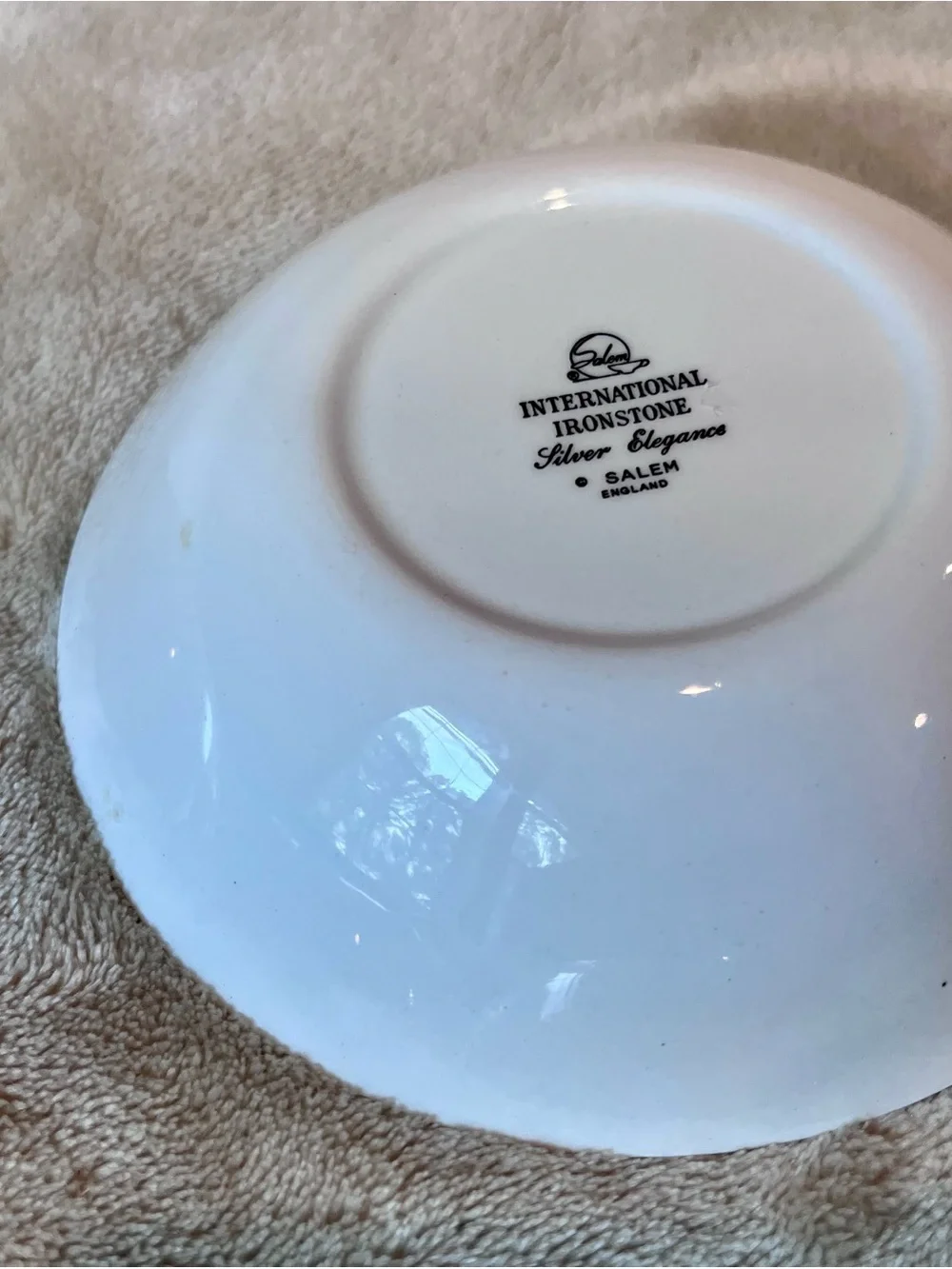 Vintage International Silver Silver Elegance Ironstone Bowls Set of 8 England
