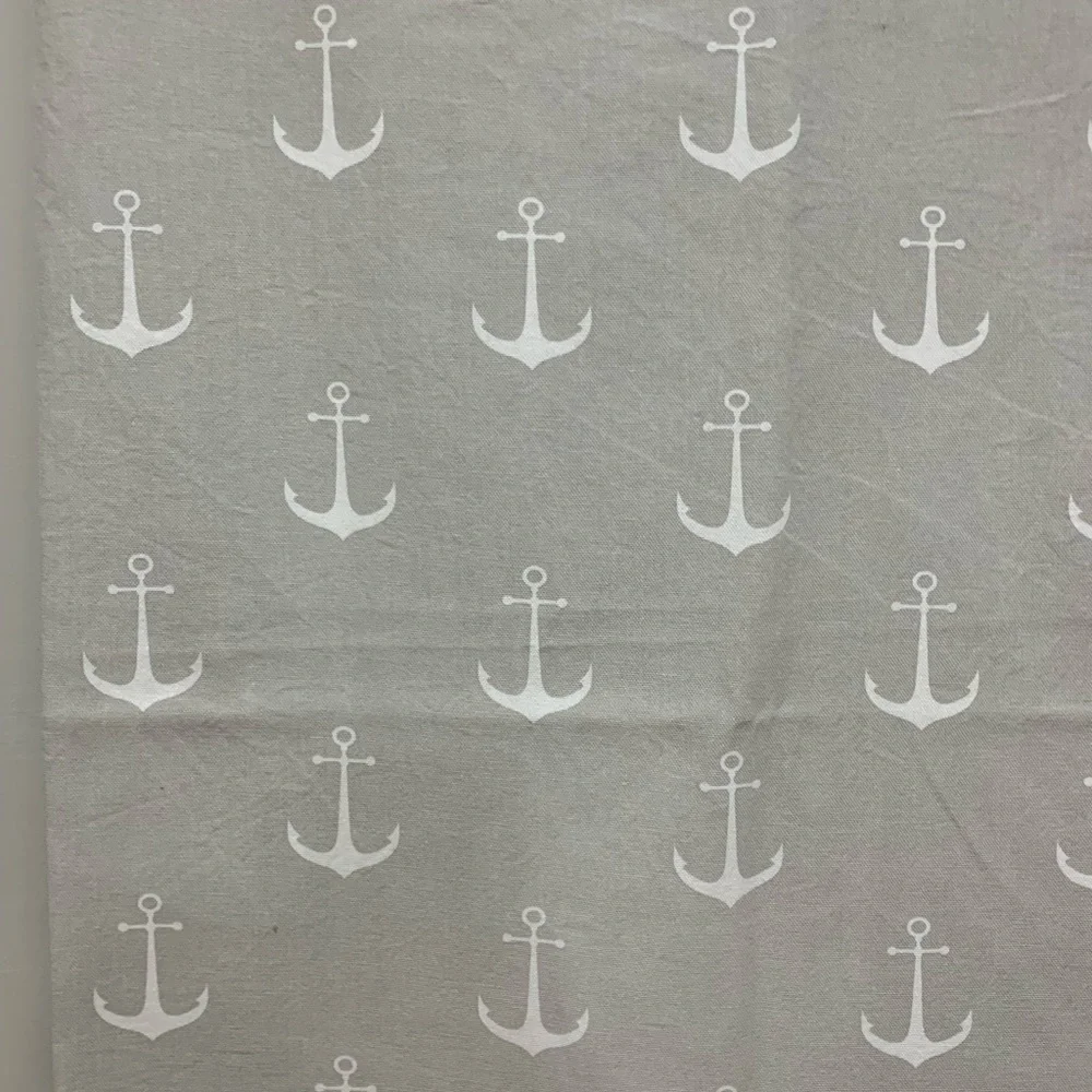 Anchor Print cloth Shower Curtain