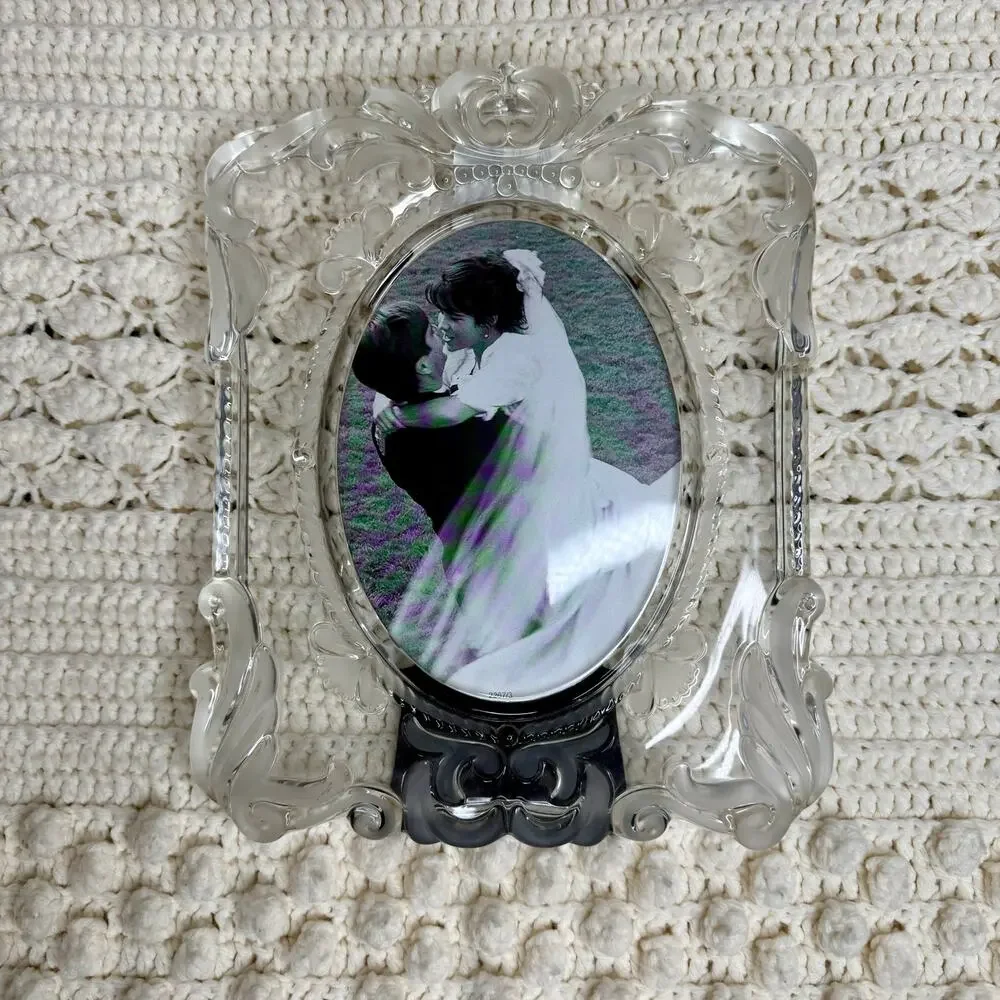 MIKASA Germany Princess Crystal 11 x 9 Picture Frame 5 x 7 Photo Solid Heavy