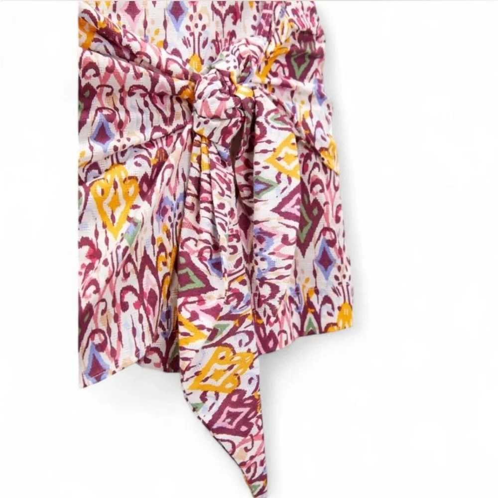 ZARA MULTICOLOR PRINT SKORT {Large}