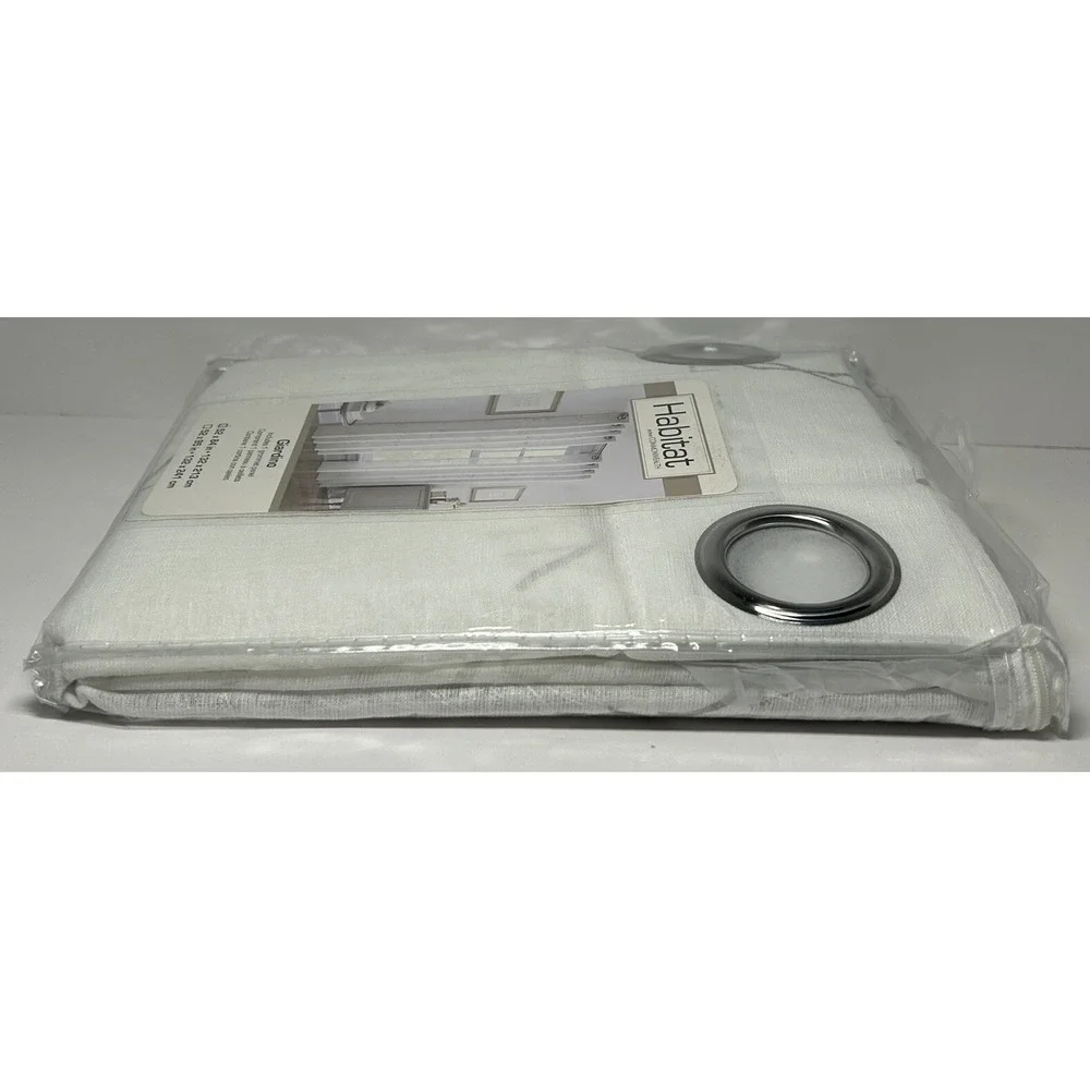 N/A polyester cream curtain