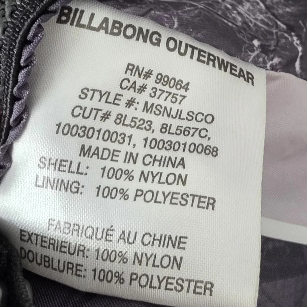 Billabong brand size