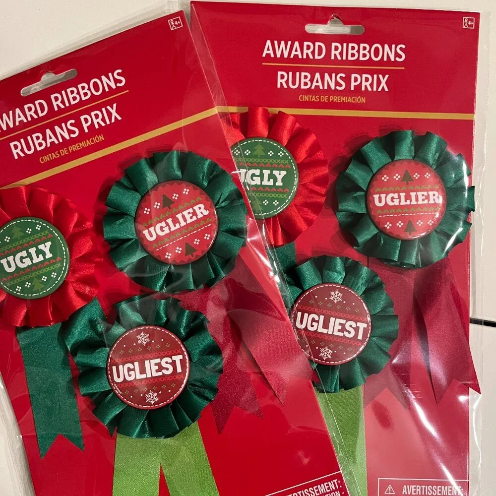 Christmas Ugly Sweater Awards (2 Sets / 1st 2nd,‎ 3rd Place) NEW (ps/x)