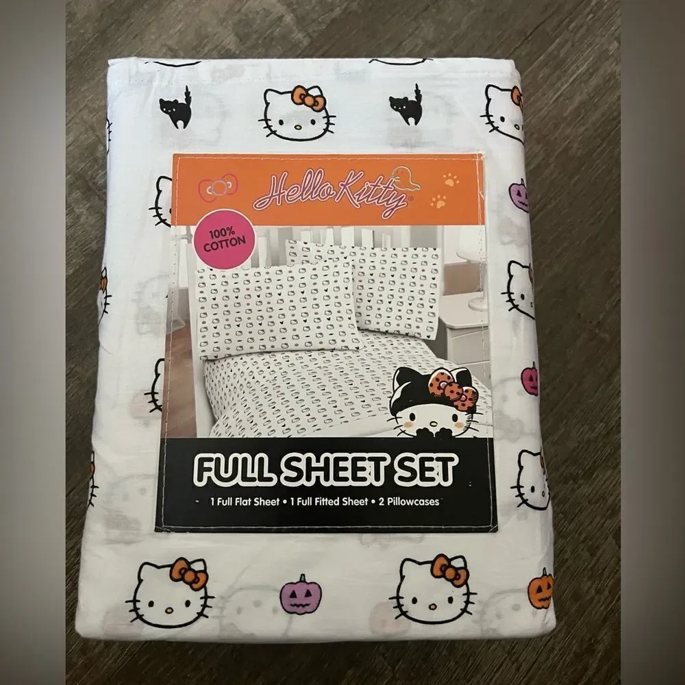 Hello Kitty Halloween Full Size Sheet Set