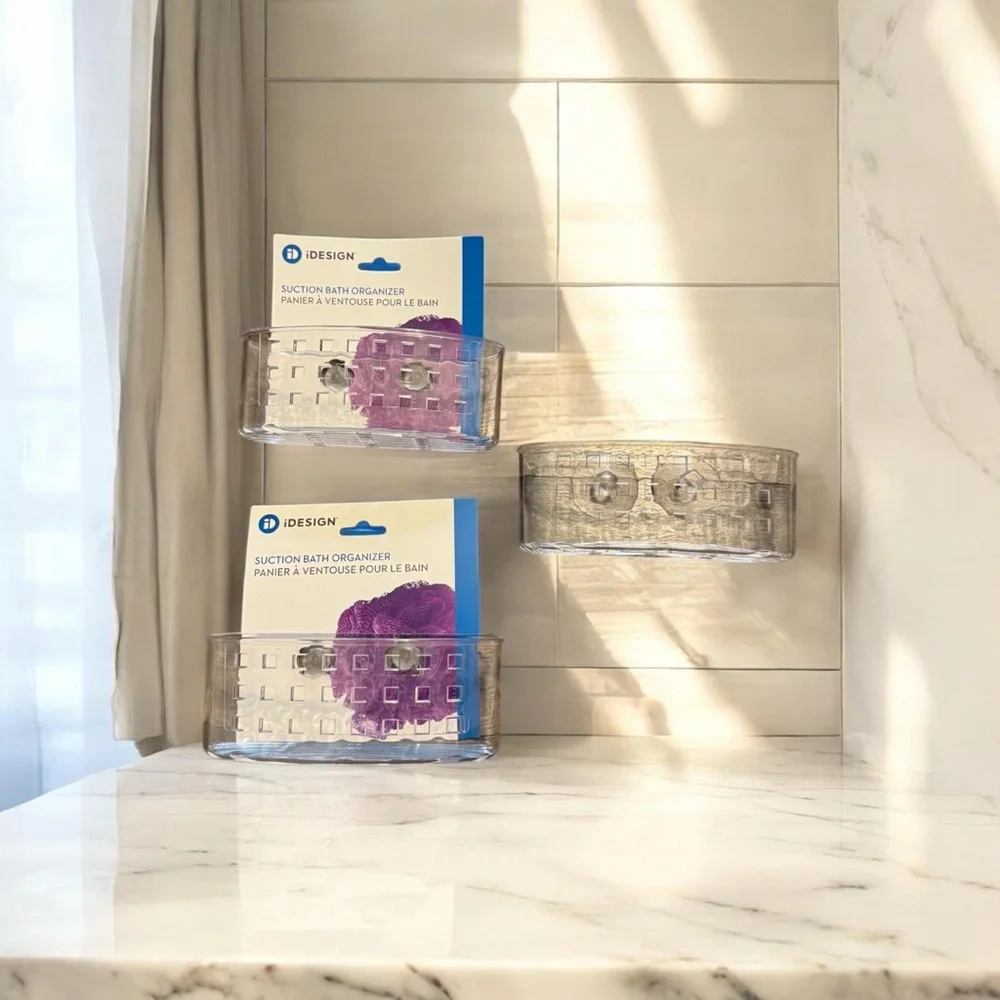 Set of 3‎ iDesign Suction Bath Organizers NEW