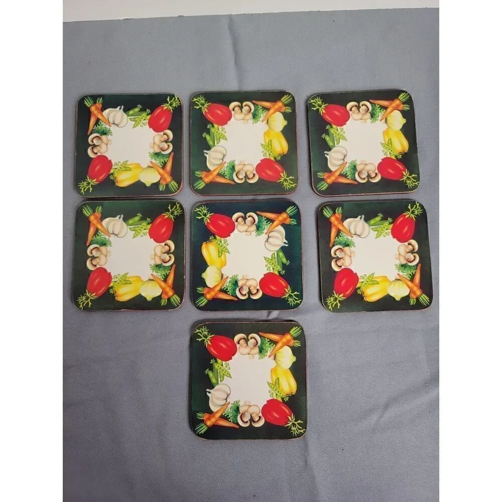 Heart Essentials Vegetable Coasters #A21