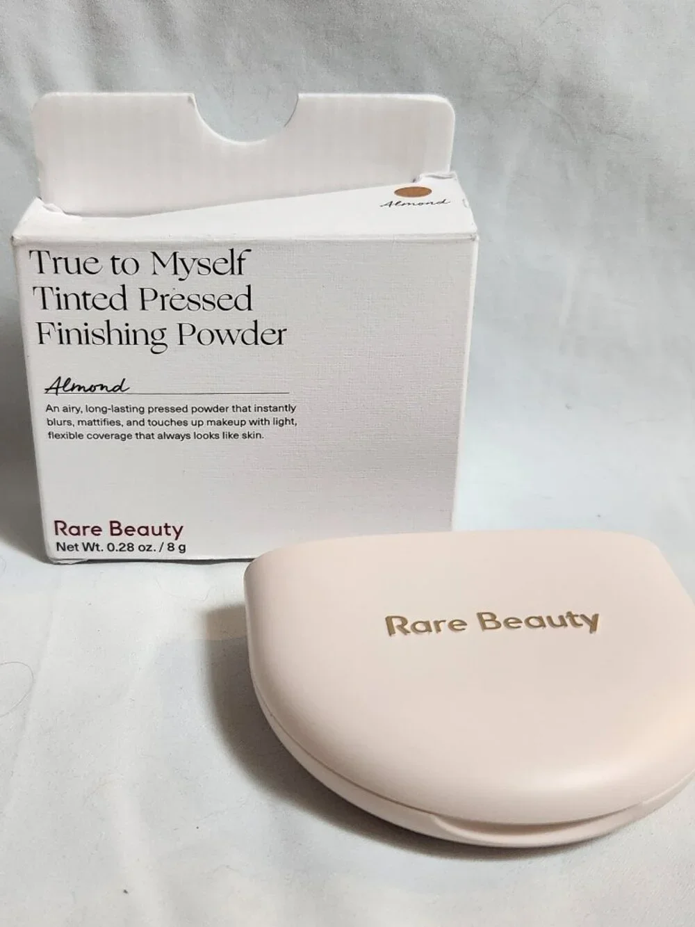 RARE BEAUTY True To Myself Tinted Pressed Finishing Powder Almond - NEW in Box