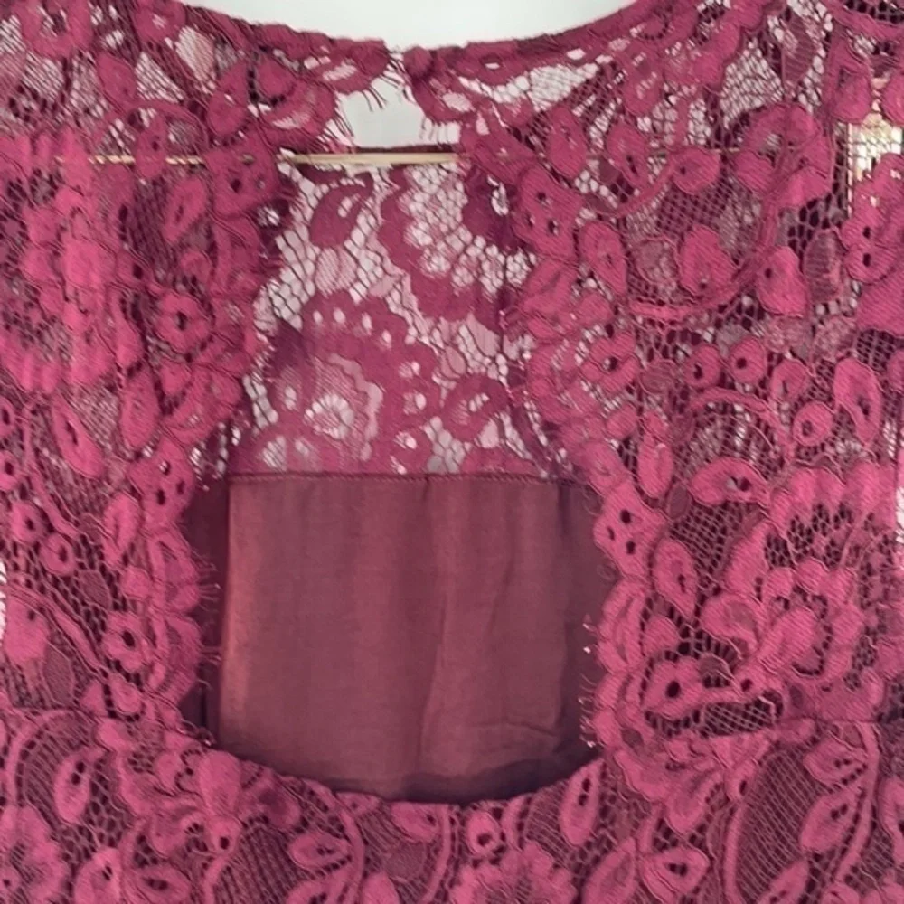 SHOW ME YOUR MUMU ALICE lace berry merlot dress