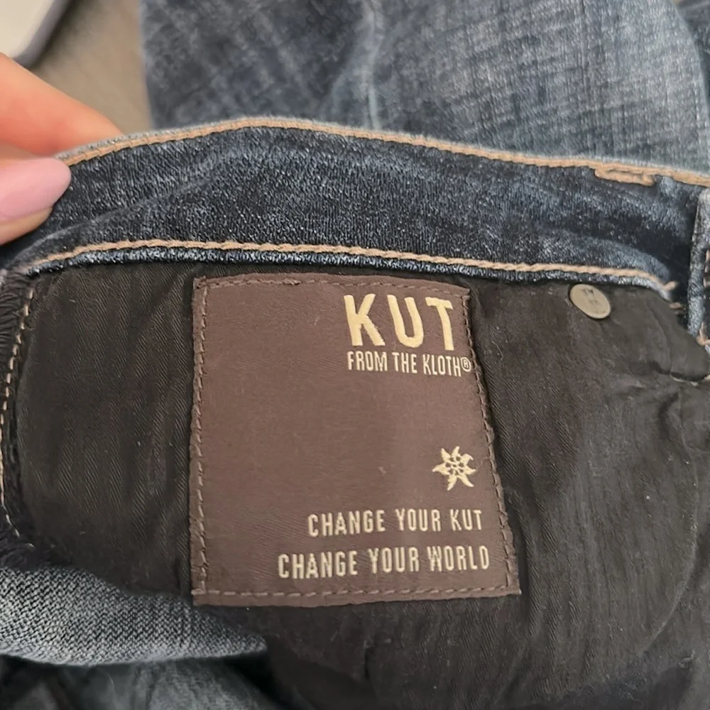 KUT from the Kloth Dark Wash Straight Leg Jeans