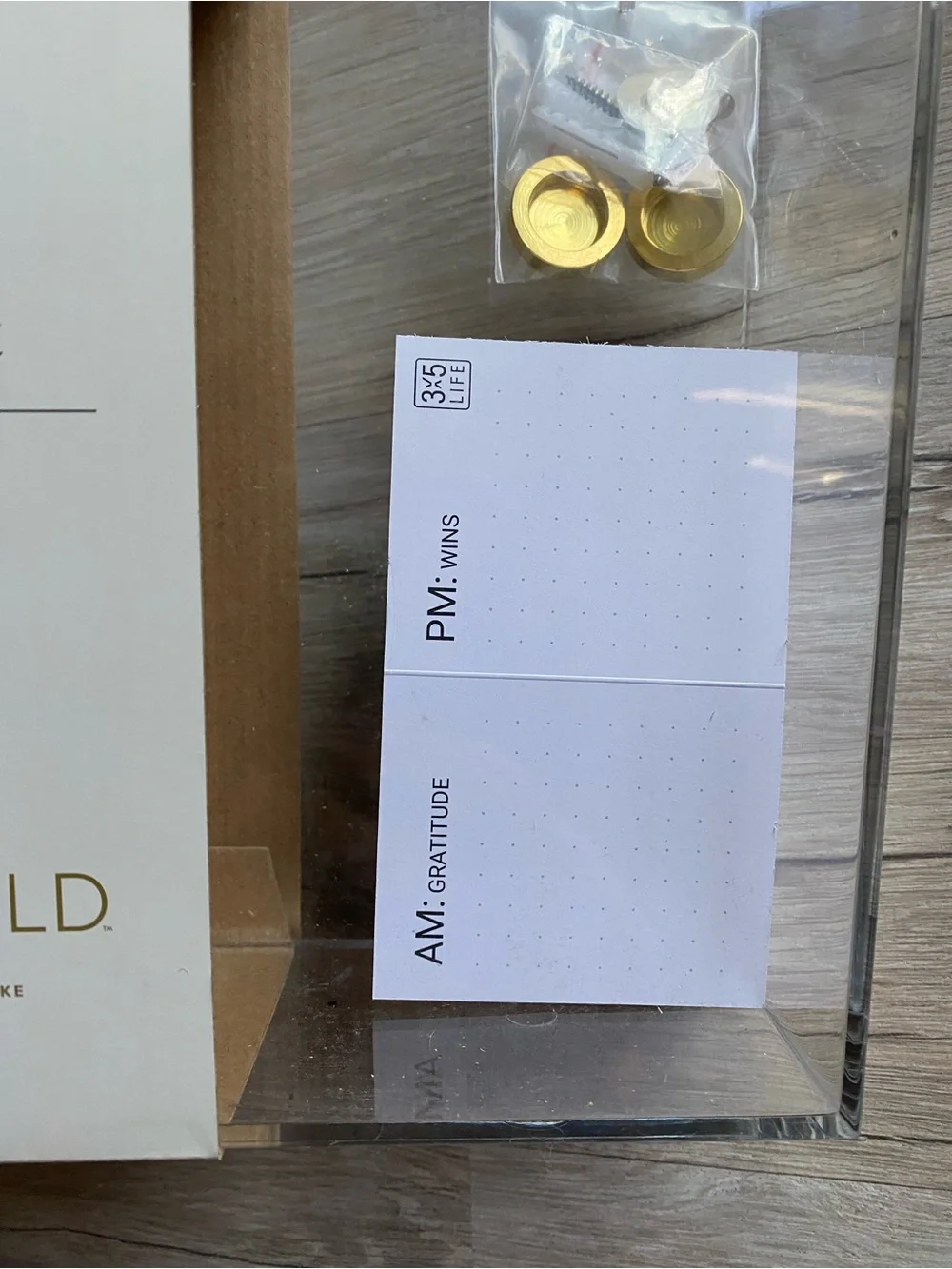 Threshold clear acrylic