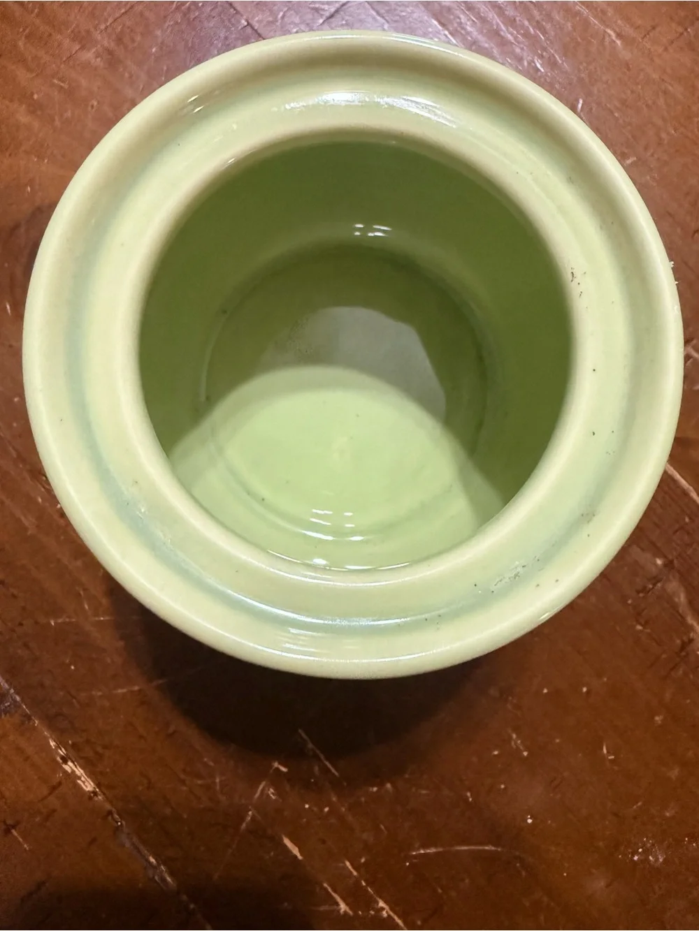 Pottery Barn Emma Green Ceramic Sugar Jar with Lid