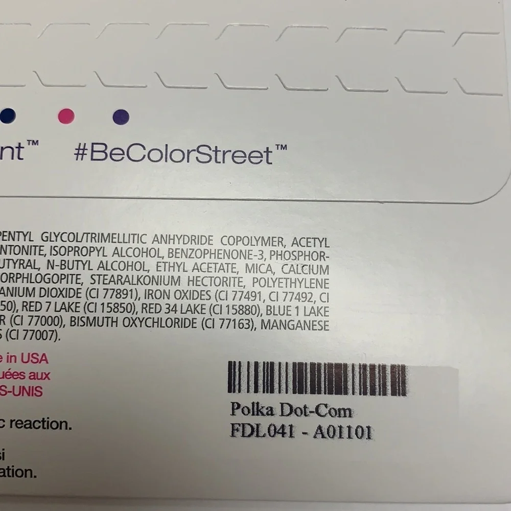 Color Street clear black