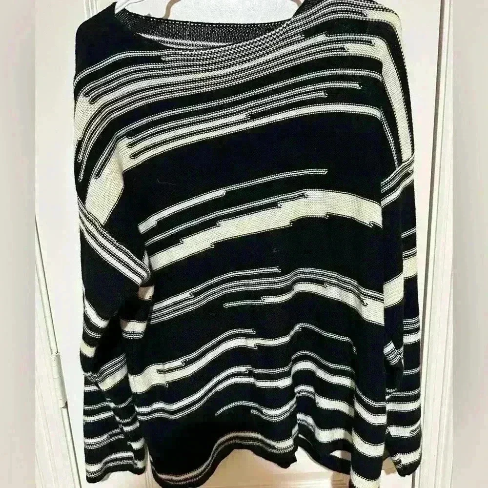 YesStyle-rarely worn-off the shoulder-striped-sweater