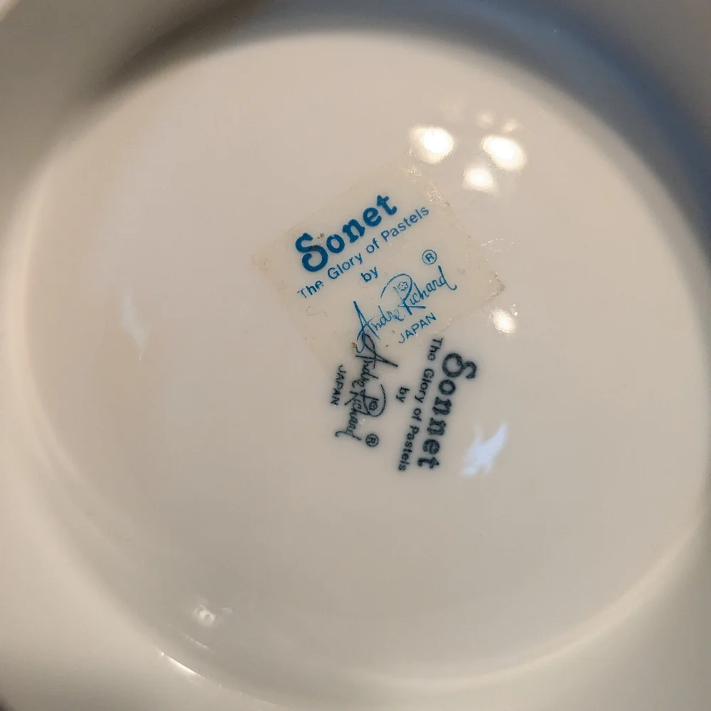 Vintage porcelain sonet