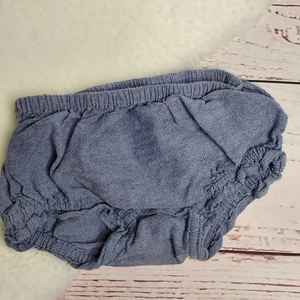 Old Navy Top & Bloomers Set Blue 6-12 mo
