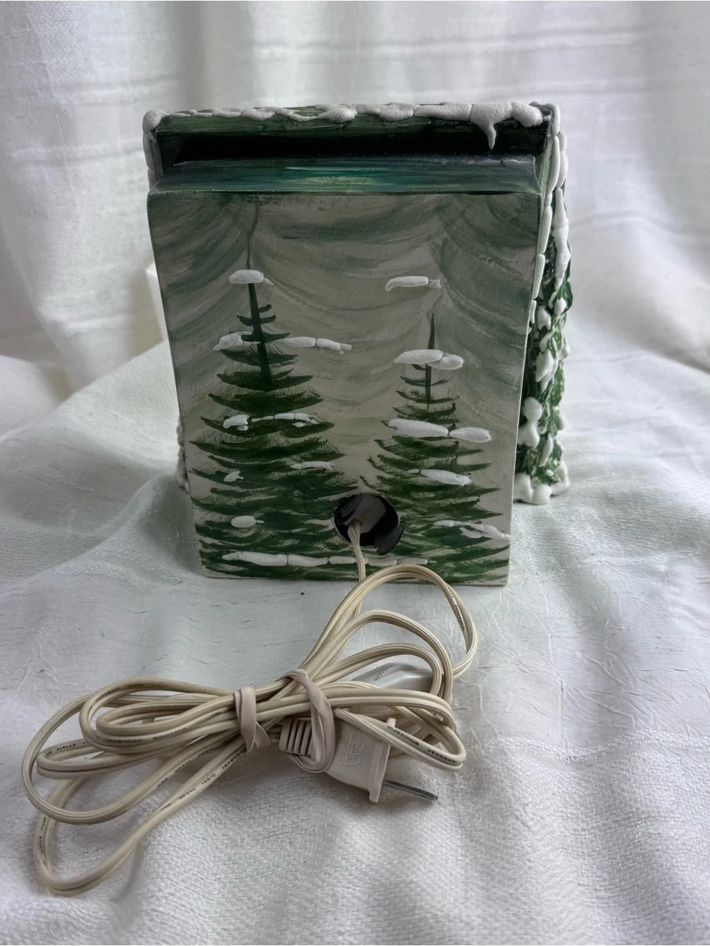 Rare Vintage Walter Brockmann Gothic Cathedral Christmas Nightlight Signed.