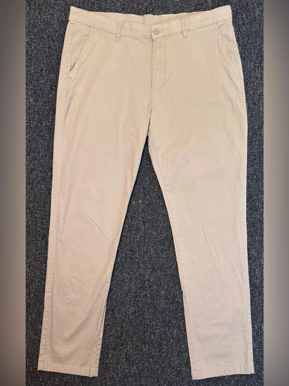 English Laundry Chino Pants Mens 38 x 34 Khaki Tan Cotton Blend Slim Straight