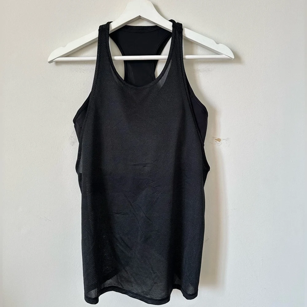 Lululemon Pushing Limits Tank Top In Black Size 6