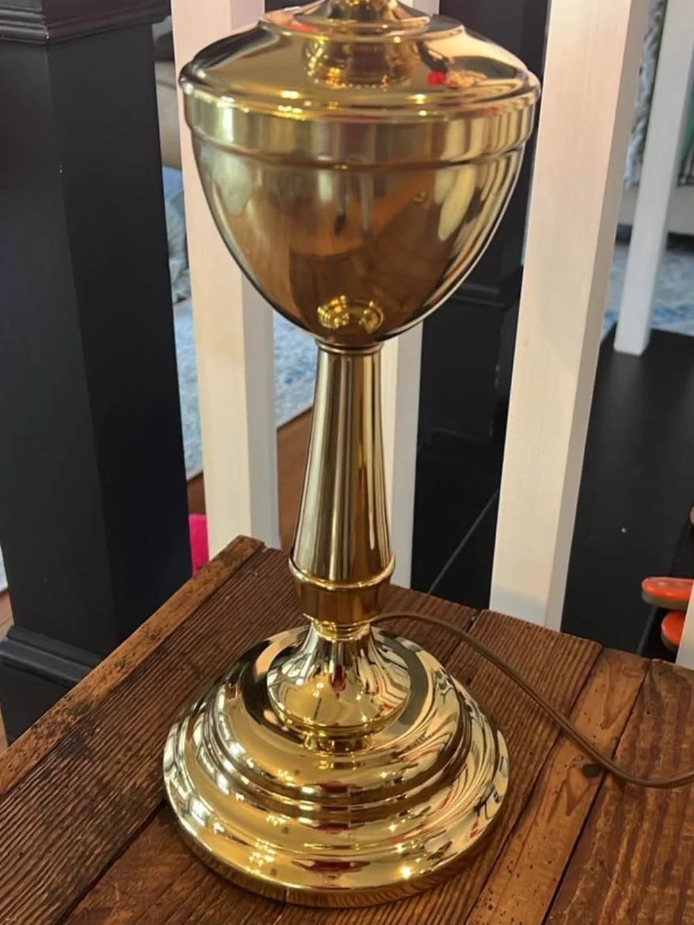 Brass Table Lamp - Gold Finish
