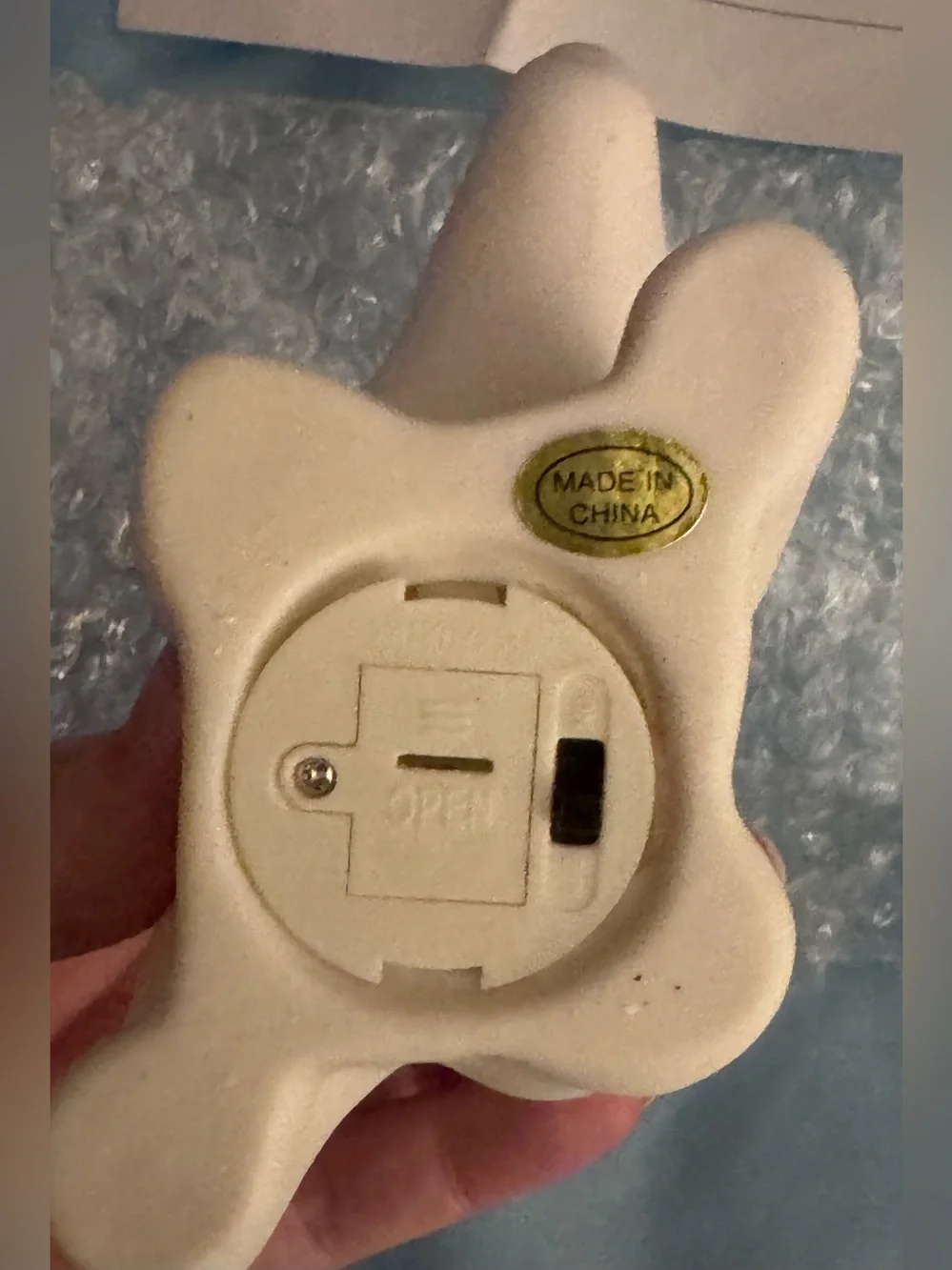 NEW Porcelain LED Polar Bear Star Night Light - White