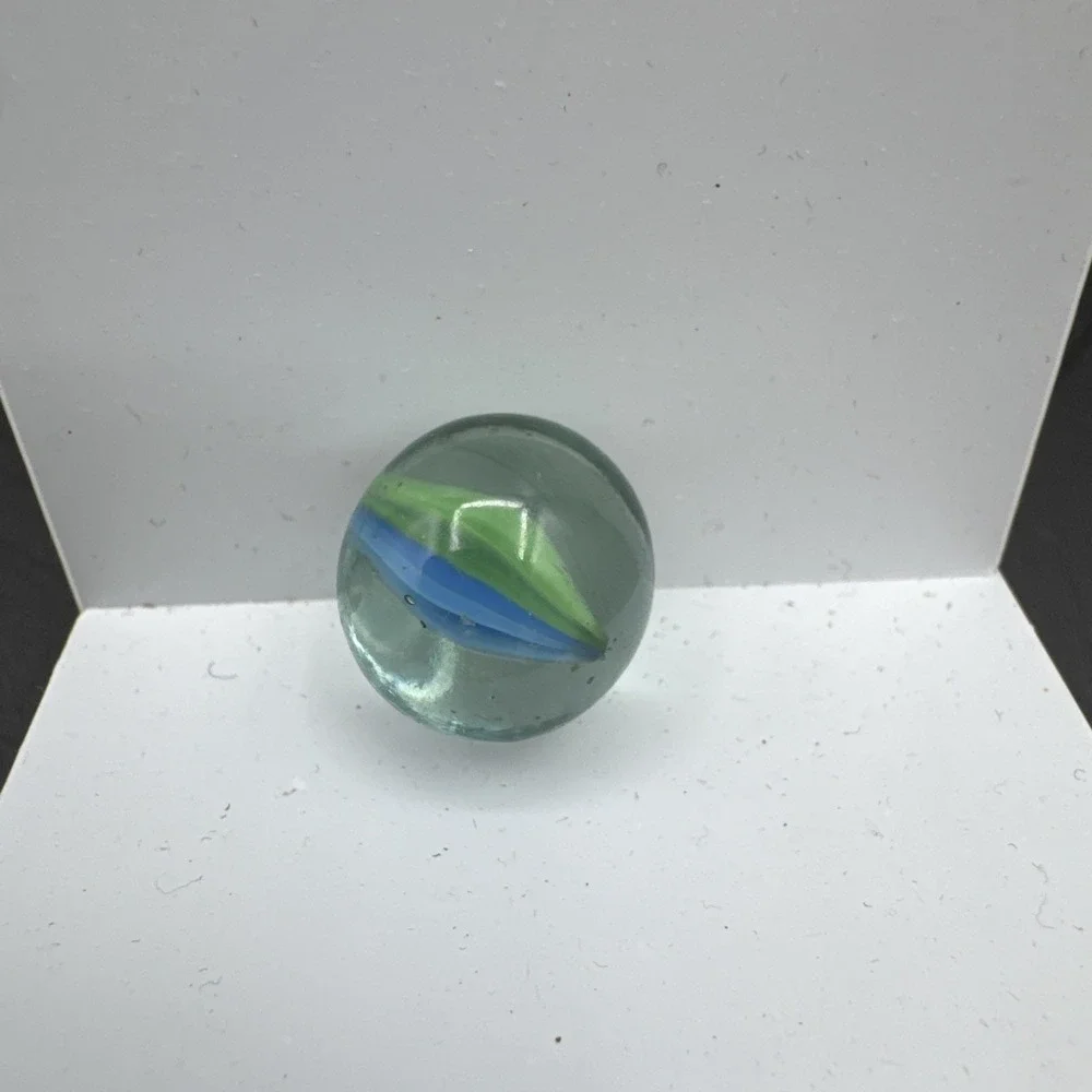 Vintage Cat's Eye Marble .62 Inch EUC Condition Blue Green