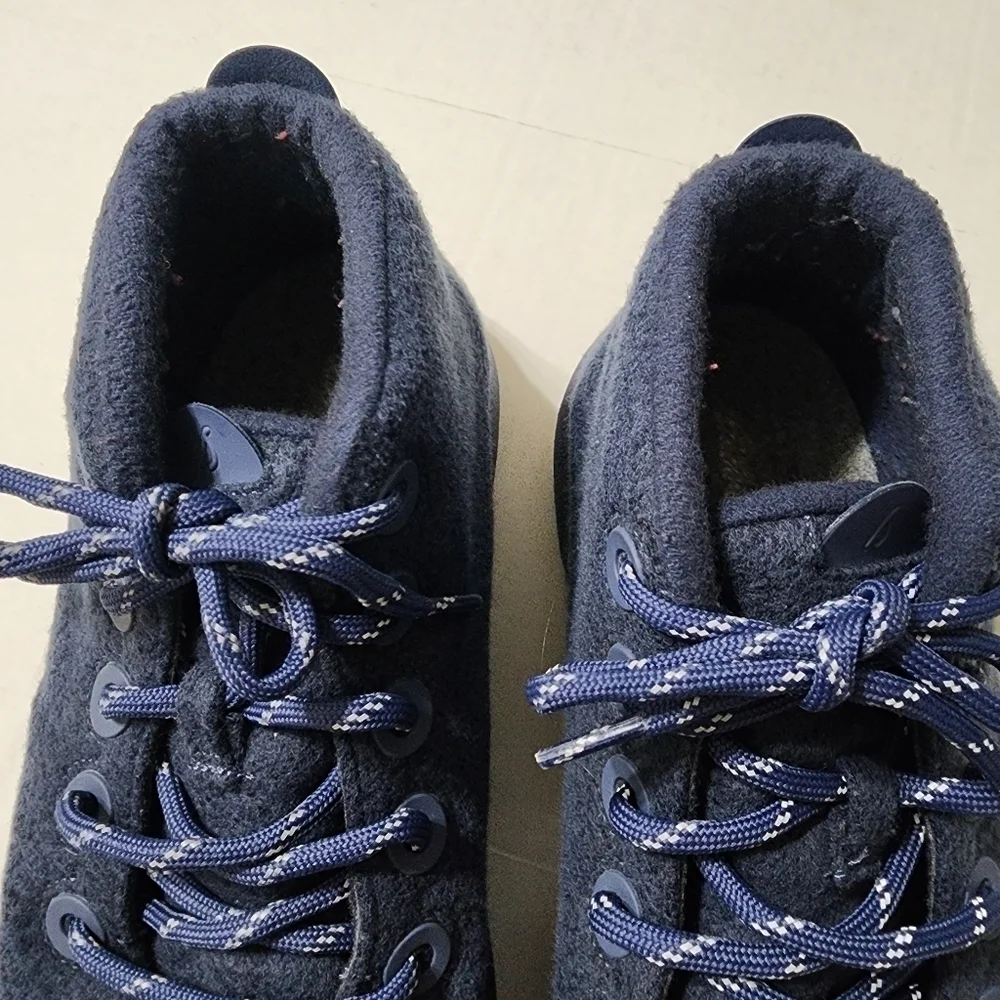 ALLBIRDS Men's Wool Runner-up Mizzle Sneakers in Hazy Indigo Size 13