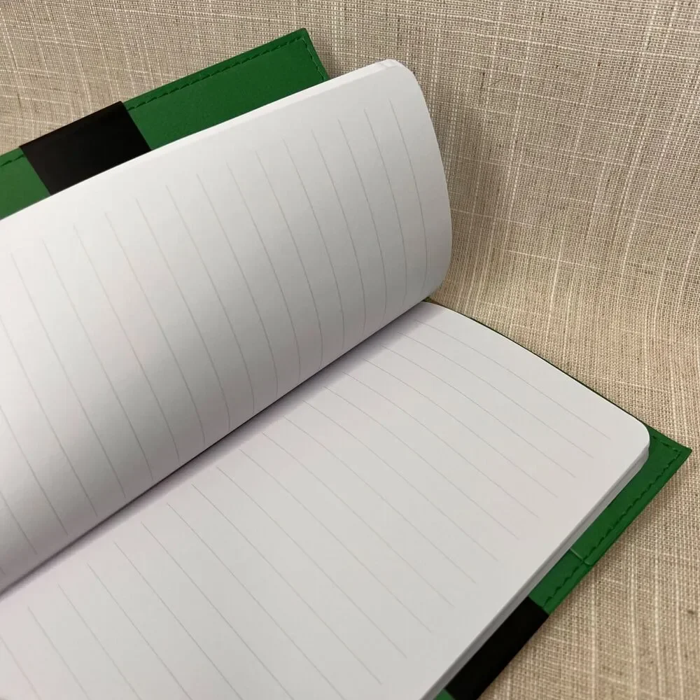 Jonathan Adler Faux Leather Tiger Travel Journal Green Safari Removable Folio