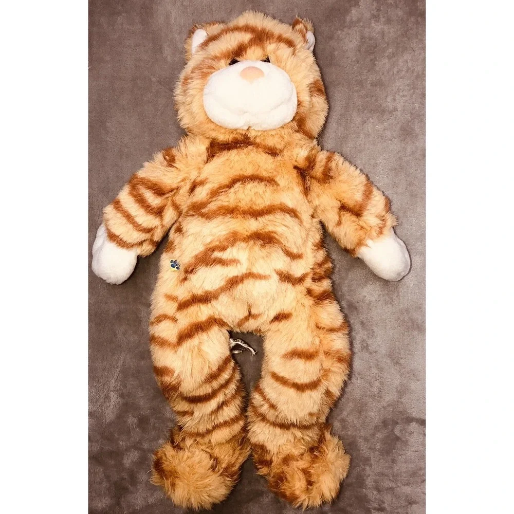 Vintage 2002 Build A Bear Orange Cat With Outfit Sketchers‎ Shoes BABW