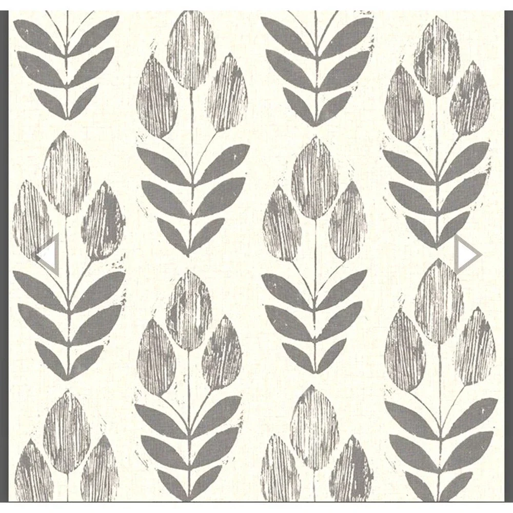 Wall Pops! Nu Wallpaper PATTERN NUS2459 Folk Tulip - 20.5in x 18ft - NEW SEALED
