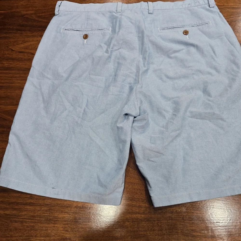 J.CREW Club Chino Shorts Mens‎ Light Blue 100% Cotton Flat Front 10.5