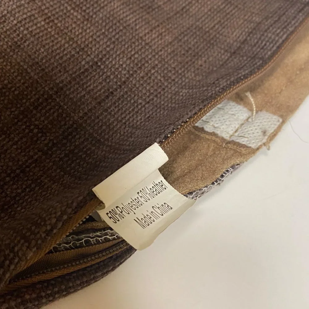 Lovesac brown pillow