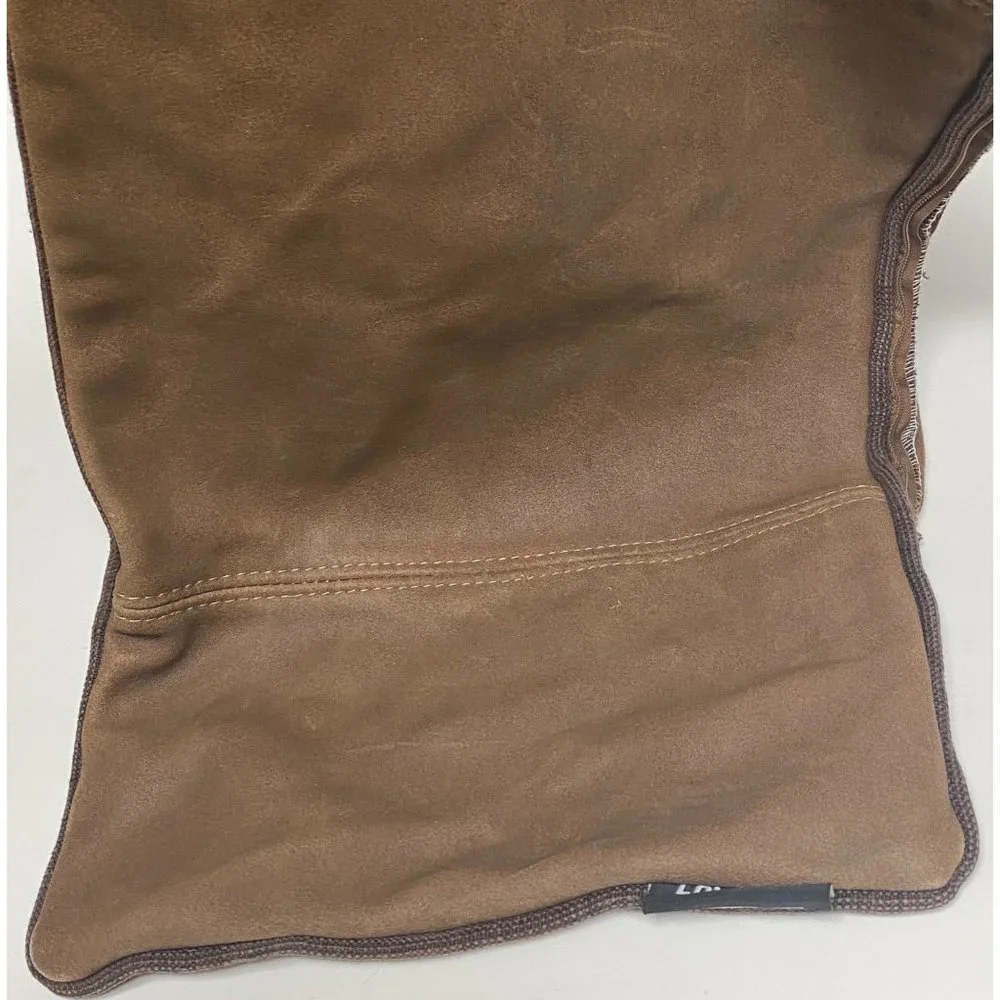 Lovesac brown pillow