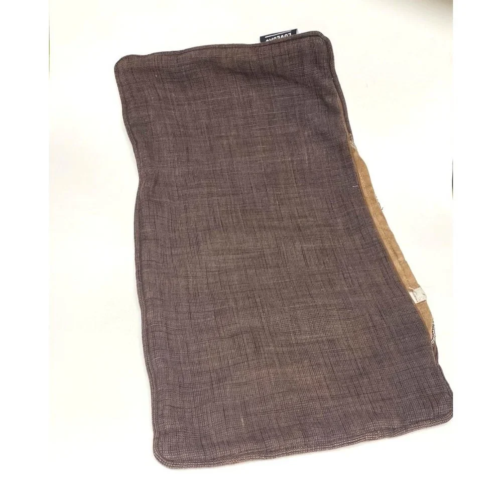Lovesac brown pillow