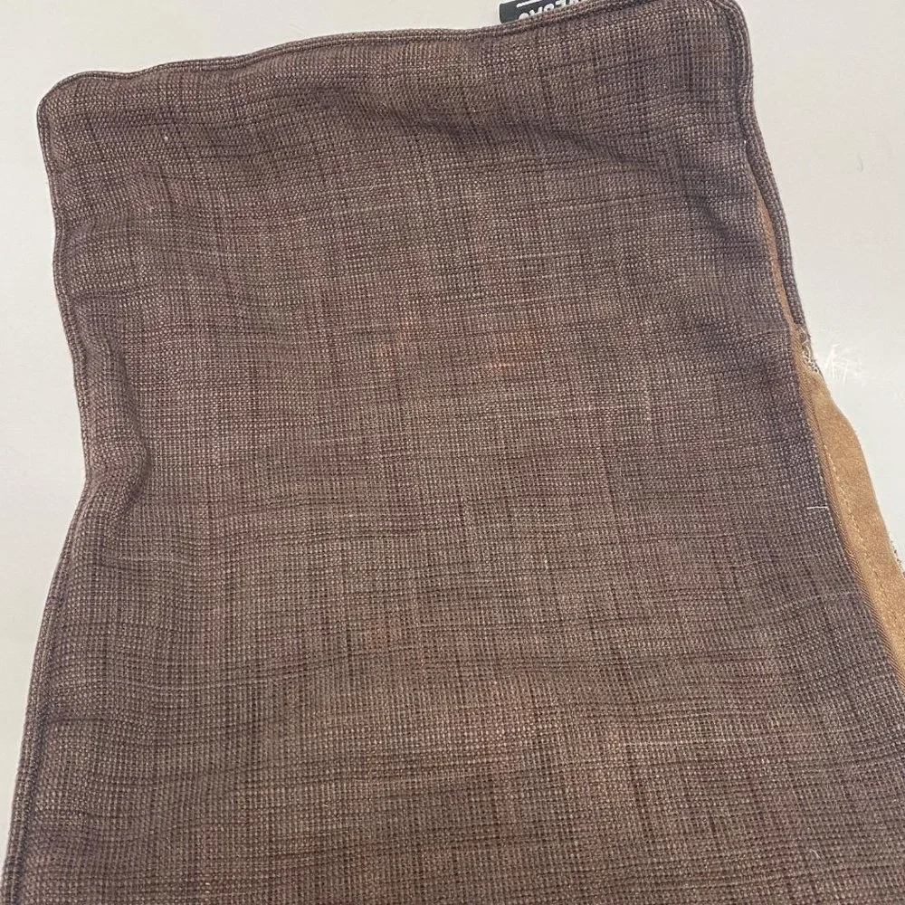 Lovesac brown pillow