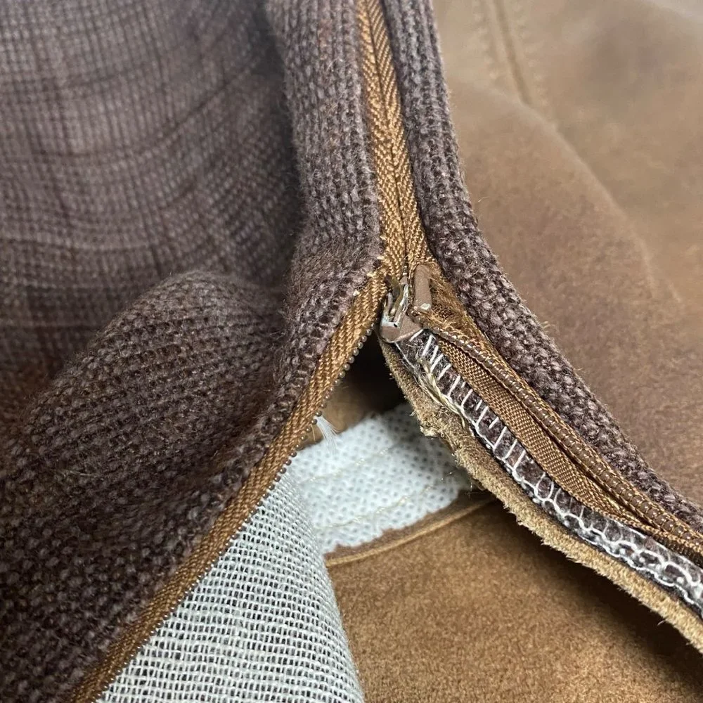 Lovesac brown pillow