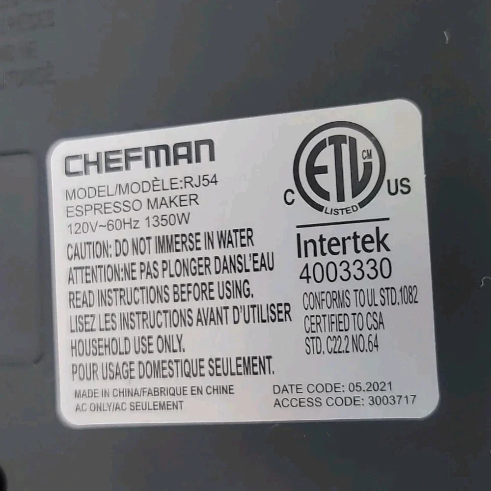 Chefman this base