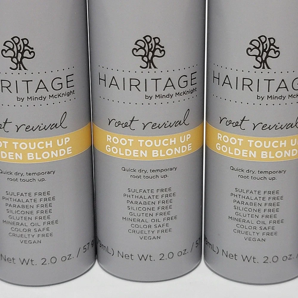 Hairitage Root Revival Root Touch Up Spray Golden Blonde 5-Pack Mindy McKnight