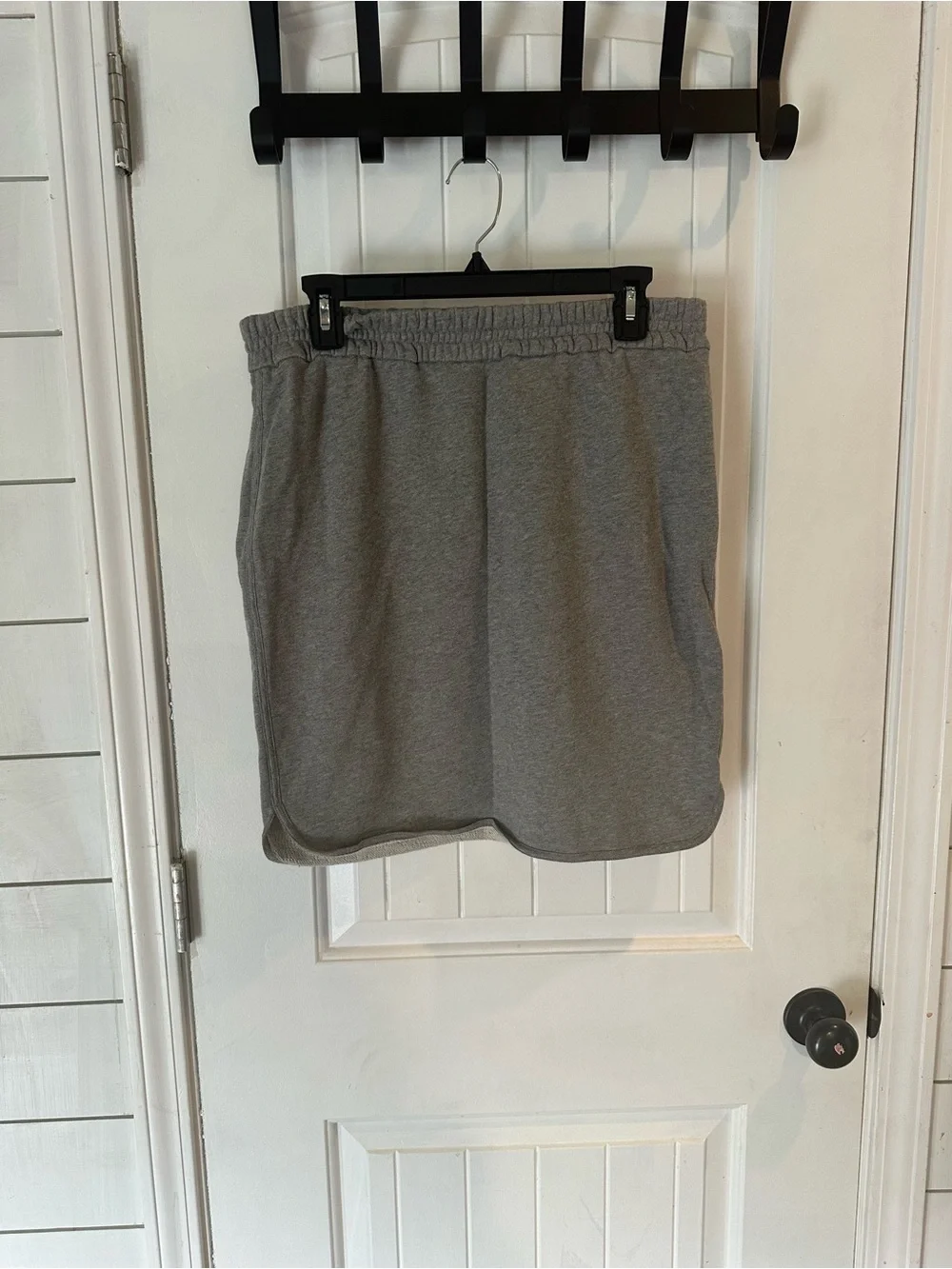 J. Crew Heather Gray Elastic Waist Mini Skirt
