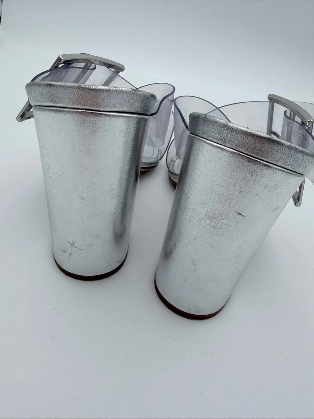 SCHUTZ metallic silver