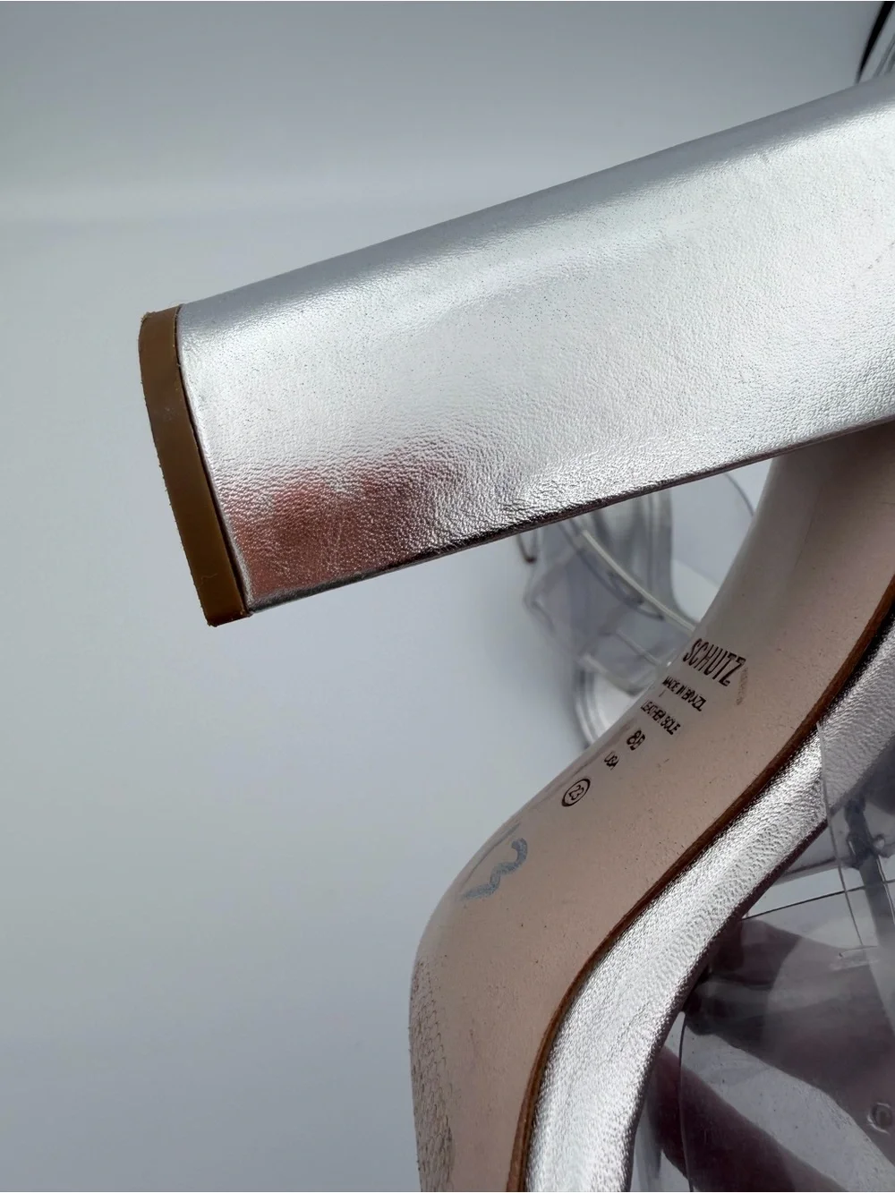 SCHUTZ metallic silver