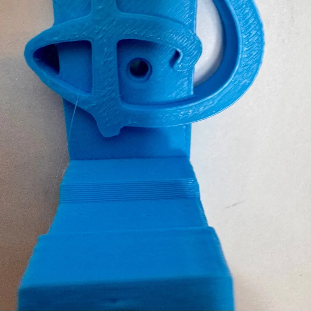 NWT handmade 3D-printed light blue wall-mounted hook for Disney ears