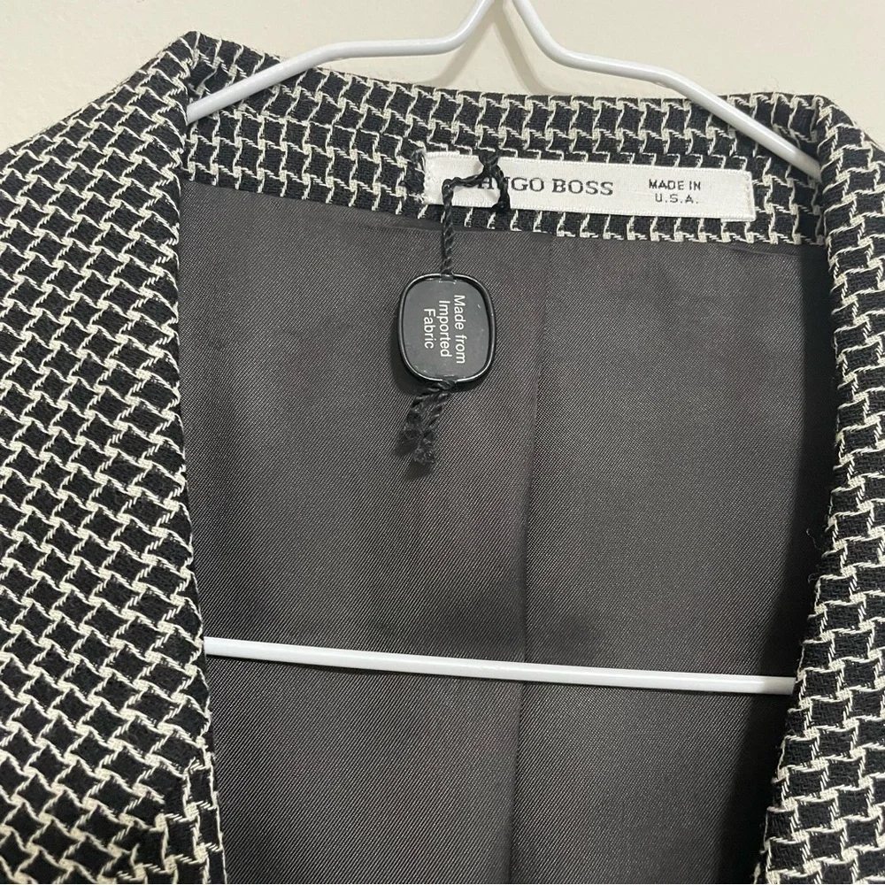 Hugo Boss sophisticated houndstooth