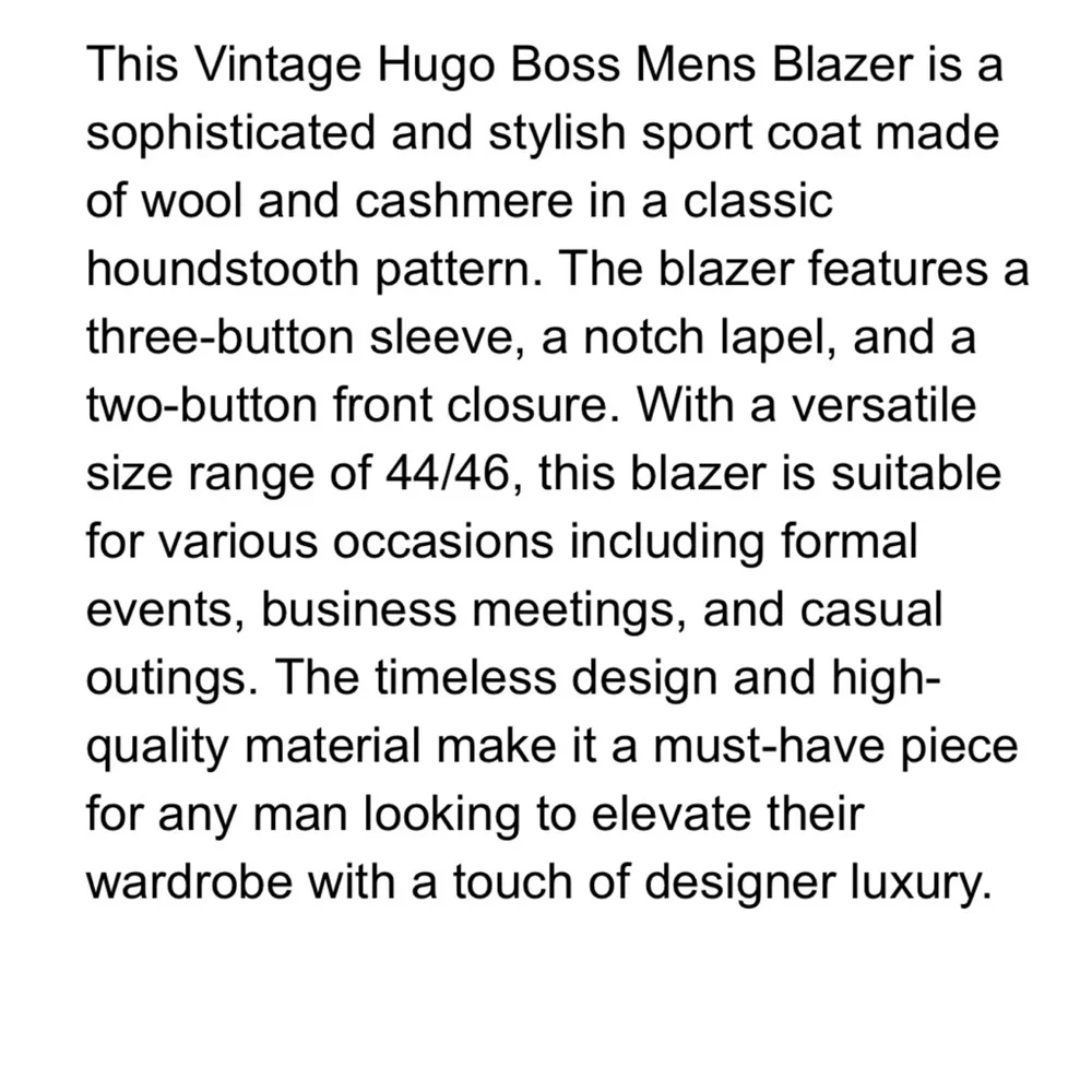 Hugo Boss sophisticated houndstooth